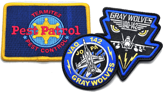 CUSTOM Embroidered Patches Iron Sew-on Hook and Loop